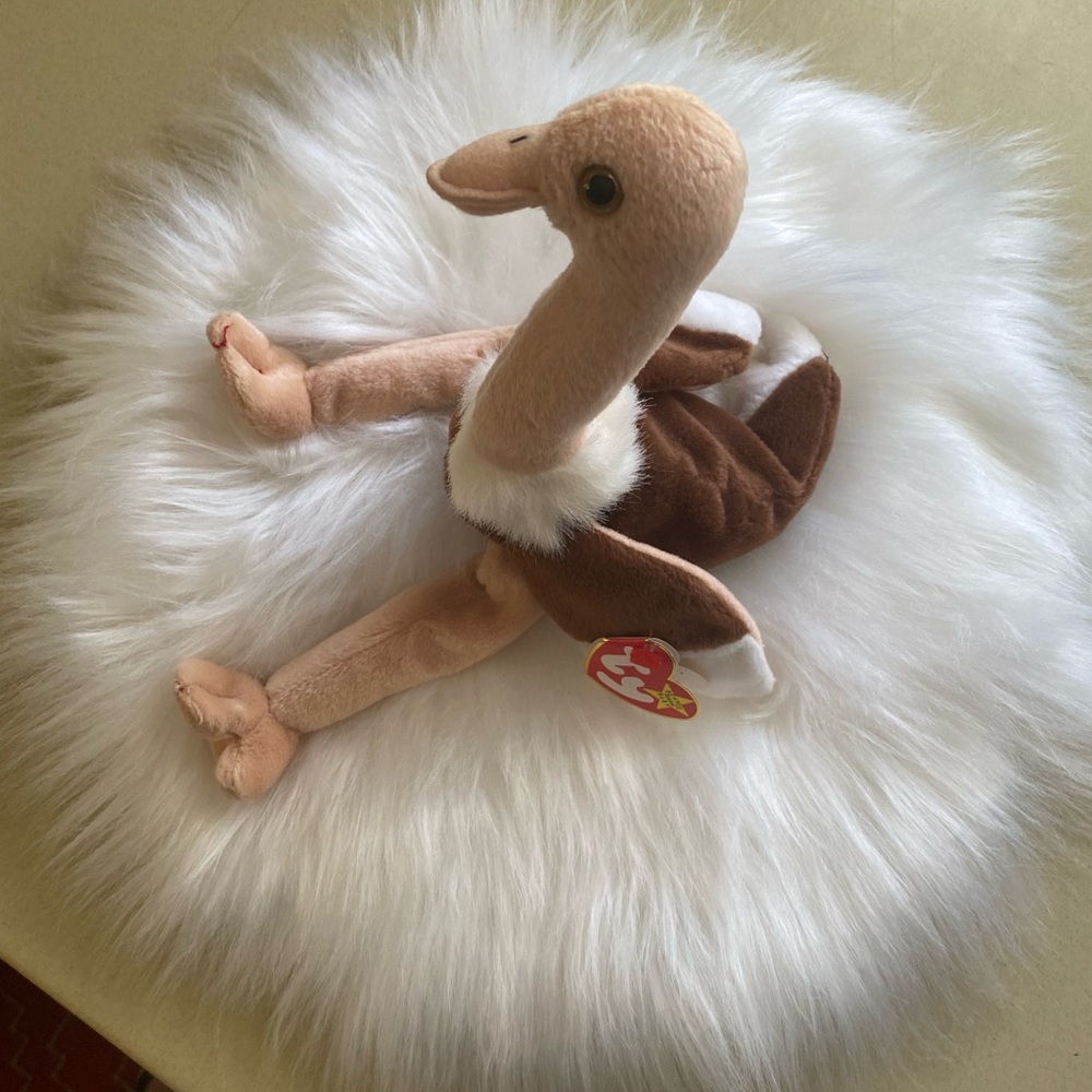 TY original beanie baby stretch the ostrich - Picture 3 of 10